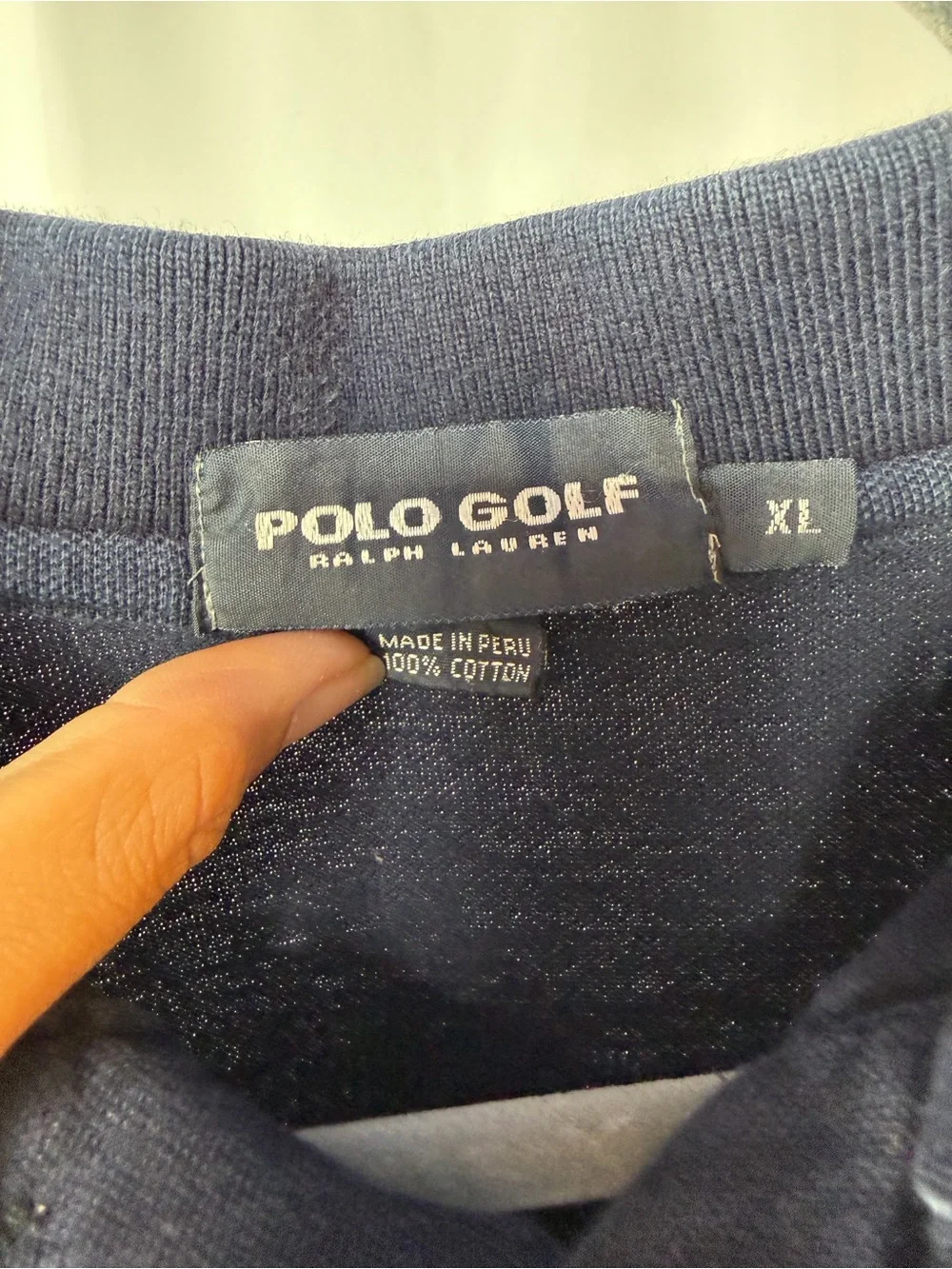 Polo Golf Ralph Lauren‎ Cotton Short Sleeve Polo Shirt in Blue Red Pony Size XL